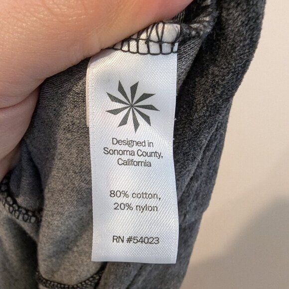 Athleta Gray Velour Turtleneck Sweatshirt, Sz M - Picture 6 of 7